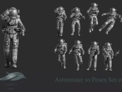 Astronaut 02 3D print model