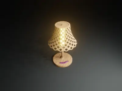 Bed Lamp 3D model