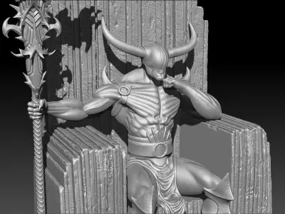 Hell King  3D print model