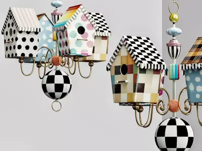 Mackenzie Childs Chandelier 3D model