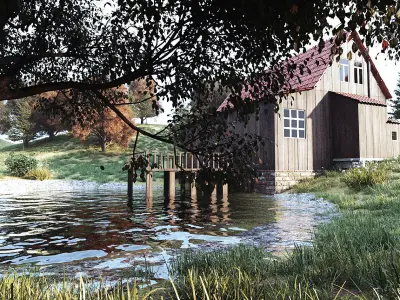 Forest house 3D model