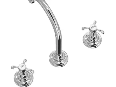 Two kitchen taps mixers Quooker and Volevatch 3D model