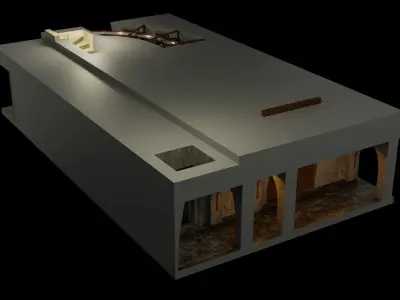 Jabbas Throne Room - Boiler Room - Complete set 1-12 scale 3D Model Pack