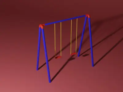 Playground Swing 3D model
