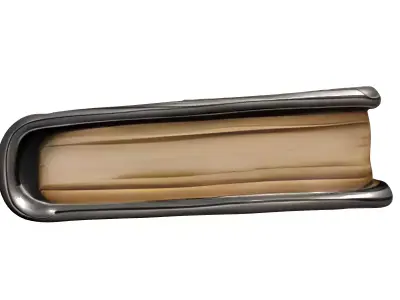 Ornate Holy Bible with Golden Cross Low-poly 3D model