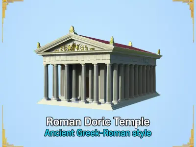 Roman Doric Temple 3D print model