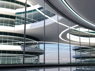 Futuristic Building 101 3D model