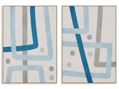 Abstract Painting Frame set 3D model 576