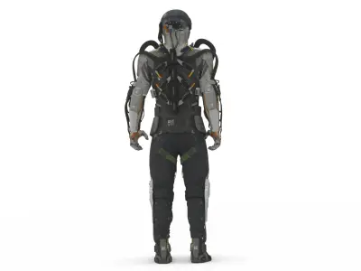 Recon Scout Mech  Agile Tactical Battle Robot 3D Model Low-poly 3D model