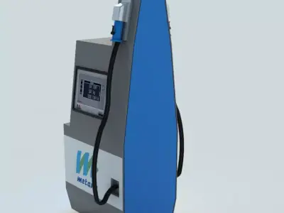 CNG Methane Fuel Dispenser 3D model