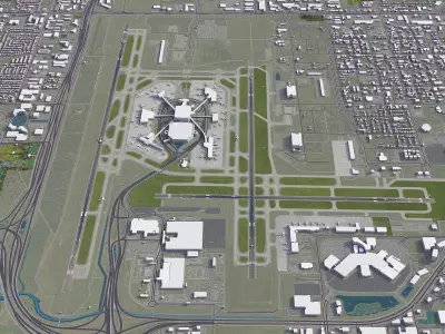 Tampa - Airport - TPA Low-poly 3D model