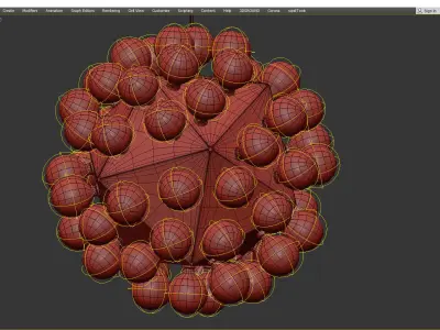 Pissenlit Low-poly 3D model