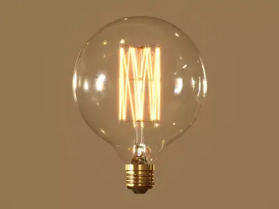 Globe Light Bulb 3D model