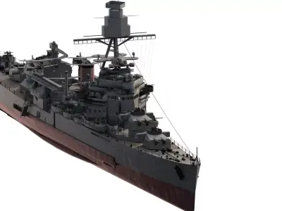 WW2 JAPANESE CRUISER 3D model