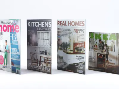 Magazines LOW POLY ikea Low-poly 3D model