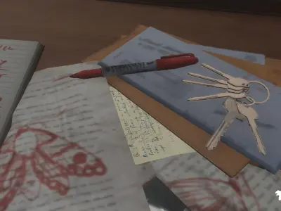 Abandoned Horror Mansion Interior Low-poly 3D model