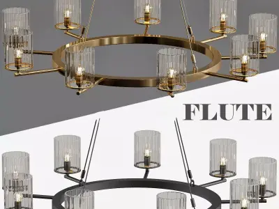 Flute Chandelier Archetypal 3D model