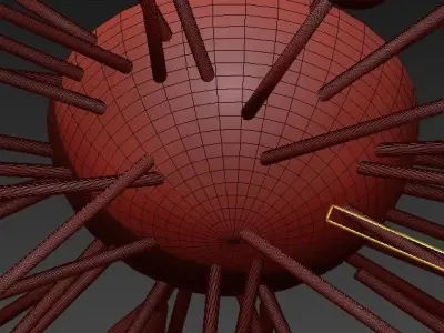 Original Sputnik Kronleuchter 3D model