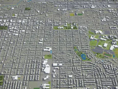 Greeley  Low-poly 3D model