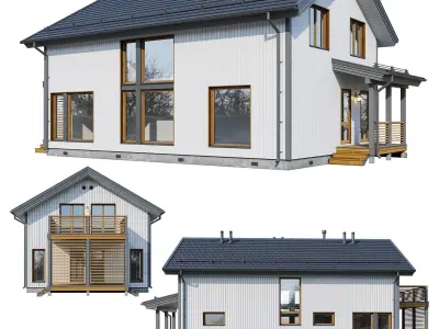 Alpine House Forest 3D model