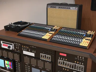  Console with Sound Recording Equipment 