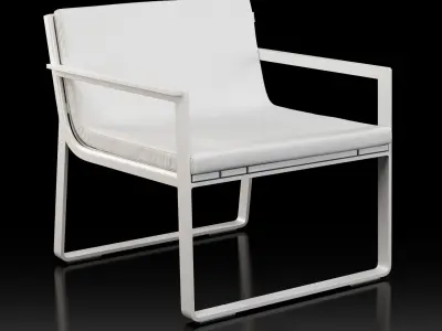 Gandia Blasco Flat armchair slim 3D model