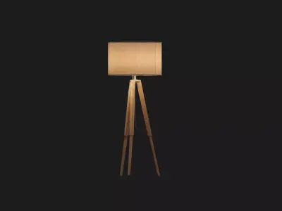 Modern Tripod Floor Lamp 3D model