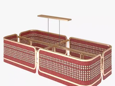 PARASOL LAMP 01 Low-poly 3D model