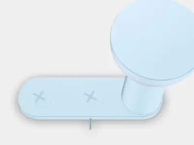 BETTORP LED mobile lamp w wireless charging Low-poly 3D model