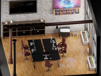 Office conference room 3D model