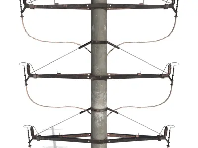 Electricity Pole 1 3D model