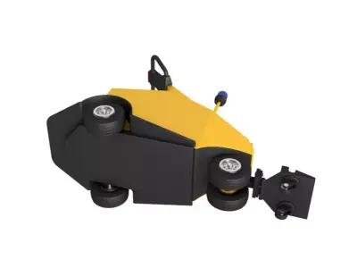 Airport Trolley Powered Tug Pusher Handle 3D model
