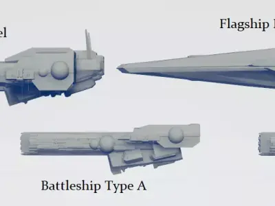 Imperial Fleet Pack 1 3D print model
