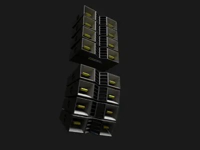 RaveSpace PA Free Audio Systems Speaker Set Free low-poly 3D model
