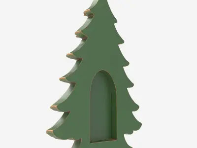 Fairy Christmas House Tree Functional Fantasy Model CNC 3D Print 3D print model