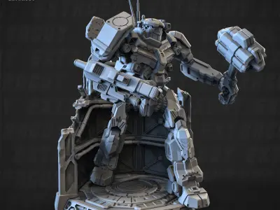 Dark Knight Poseable 160mm and 50mm 3D print model