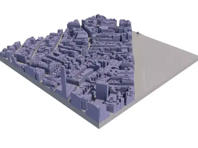 London city tile Level 2 block TQ2880 South East 3D model