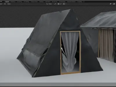 TENT HOUSE 3D model