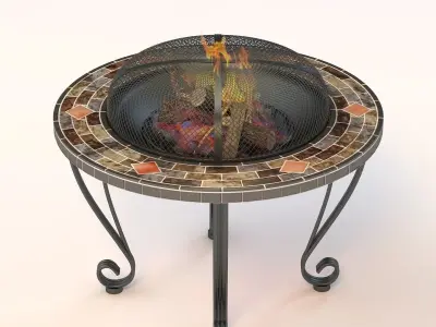 Outdoor Firepit 01 3D model