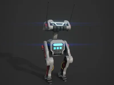 BD-1 Robot Low-poly 3D model