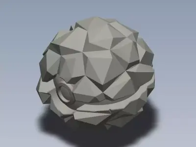 Rock Ball 3D print model