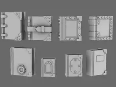 BWTF Scenics Closed Gothic Books 3D print model