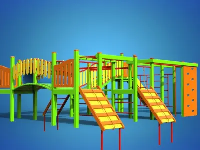 Playground for kids 3D model