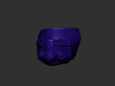 helmet high poly sculpt 3d printable  3D model 80