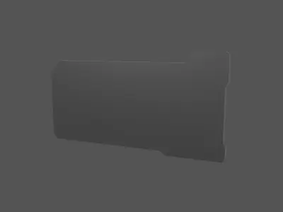 UHD High tech Graphical Interface v5 002 Low-poly 3D model