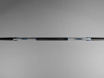 Futuristic Sci-Fi Bow 3D Model Low-poly 3D model
