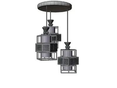 Chandelier 01 3D model