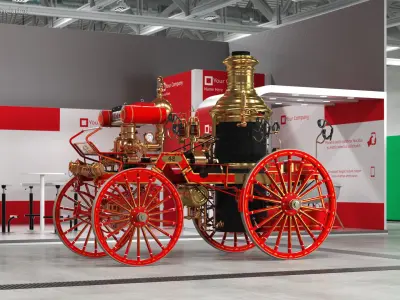  Steam Fire Engine Horse Drawn 1894 