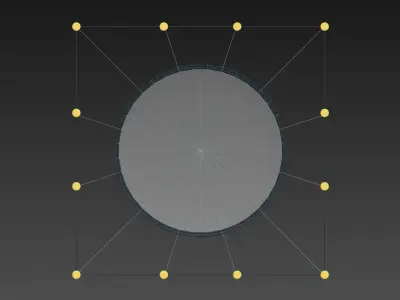 Marine fish culture net 3D model