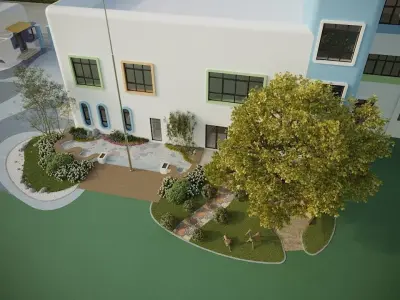 Kindergarten Playground Outdoor Game ground 3D model